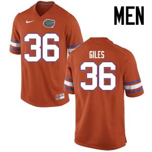 Men's Florida Gators #36 Eddie Giles NCAA Nike Orange Authentic Stitched College Football Jersey HHA1362OB